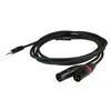Cavo jack DAP AUDIO FLX463 1 x mini Jack stereo 3,5 mm - 2 XLR/M 3PIN  3 mt ULTRA FLESSIBILE